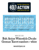 German Turret Numbers - White