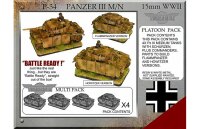 Panzer III M/N Medium Tanks (x4)
