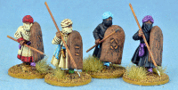 Berber Spearmen – Advancing, Hippo Shields (x4)