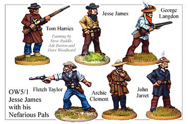 Jesse James with his Nefarious Pals