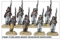 Fuisiliers In Mixed Headgear Marching