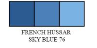 French Hussar Sky Blue 76