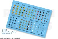 German Heavy Panzer Battalion Set 2 Decal Sheet