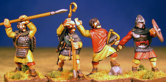 British & Welsh Kingdoms - Advancing Characters (x4)