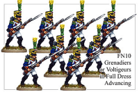Grenadiers Or Voltigeurs In Full Dress Advancing