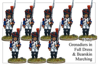 Grenadiers In Full Dress And Bearskin Marching