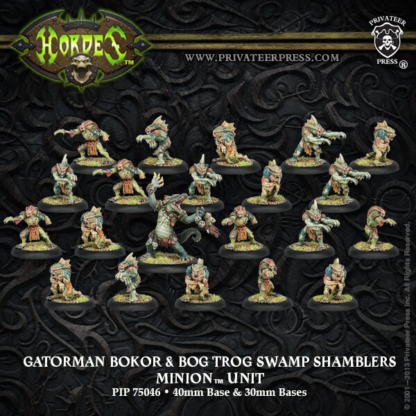 Minion Gatorman Bokor and Bog Trog Swamp Shamblers