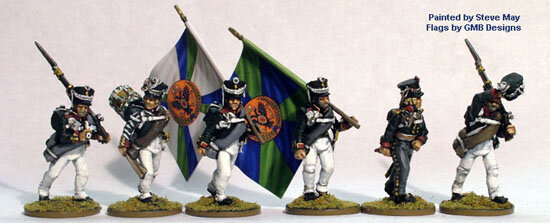 Infantry Command Marching Casually, Summer Dress (1809 Kiwer)