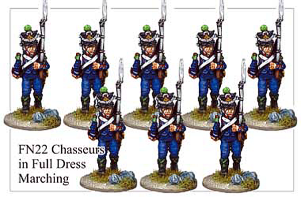 Chasseurs in Full Dress Marching