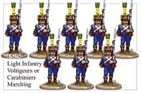 Light Infantry Voltigeurs or Carabiniers Marching