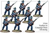 Fusiliers in Campaign Dress Advancing