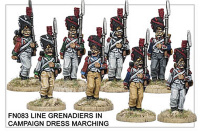 Line Grenadiers In Campaign Dress Marching