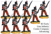 Early Line Infantry Center Company Advancing