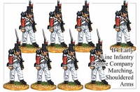 Early Line Infantry Center Company Shouldered Arms