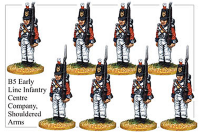 Early Line Infantry Center Company Shouldered Arms