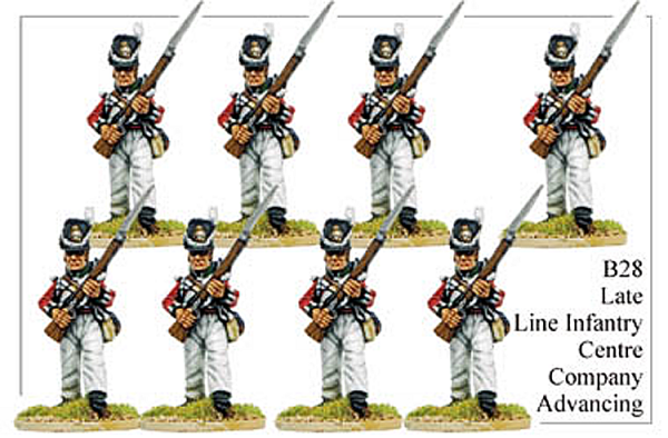 Late Line Infantry Center Company Advancing