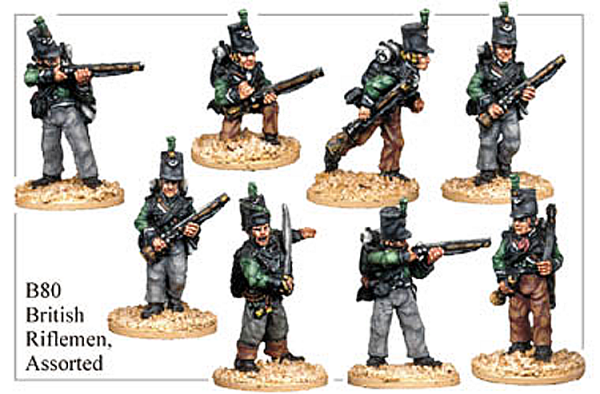 Napoleonic British - British Riflemen - Assorted