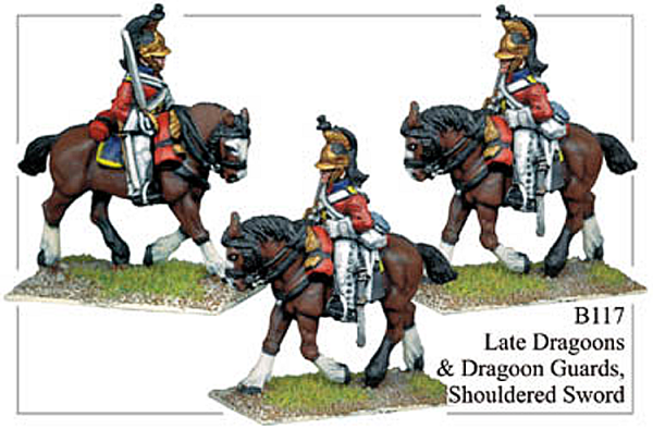 Late Dragoons & Dragoon Guards - Shouldered Swords
