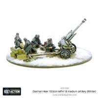 German Heer 10.5cm leFH18 Medium Artillery (Winter) &...