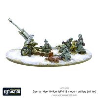 German Heer 10.5cm leFH18 Medium Artillery (Winter) &...