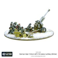 German Heer 10.5cm leFH18 Medium Artillery (Winter)