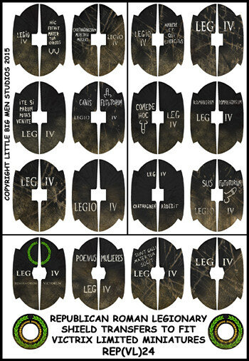 Republican Roman Legionary Shield Designs 24