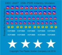 1/72nd 25 pdr Infantry Divisions Decal Pack