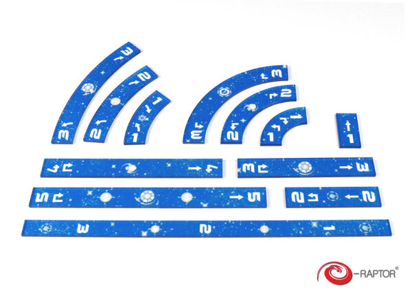 Rulers Set Blue S-W-X (Box)