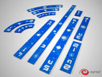 Rulers Set Blue S-W-X (Box)