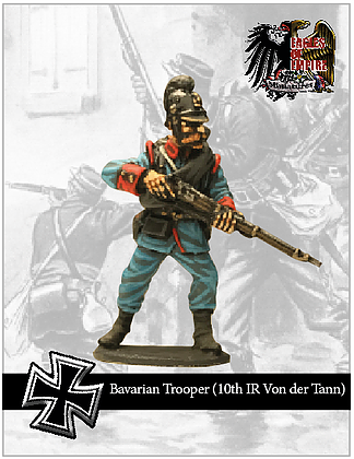 Figurine Team Miniature Guerre Franco-Prussienne 1870 - Prussien Tireur Debout - 54 Mm