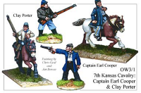 Kansas Cavalry Captain Earl Cooper And Clay Porter