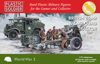 1/72 British 25pdr and CMP Quad Tractor (x3)