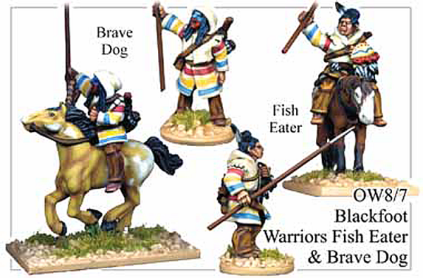 Indians - Blackfoot Warriors Fish Eater And Brave Dog