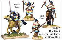 Indians - Blackfoot Warriors Fish Eater and Brave Dog
