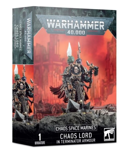 Chaos Space Marines: Chaos Lord / Sorcerer in Terminator Armour