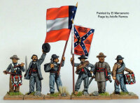 Confederate Infantry Command Standing