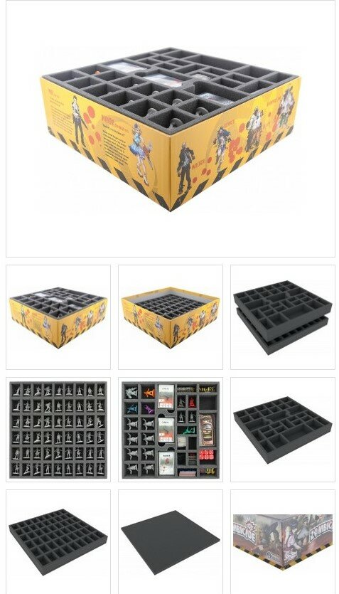 Feldherr Schaumstoff-Set Für Zombicide Staffel 1 | Aufbewahrung Für Miniaturen & Spielmaterial