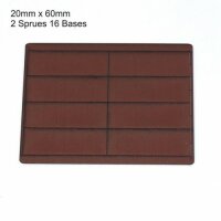 20mm x 60mm Bases - Brown (x16)