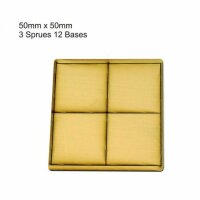 50mm x 50mm Bases - Tan (x12)