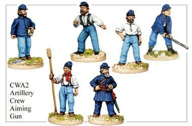 American Civil War: Artillery Crew Aiming Gun