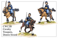 American Civil War: Cavalry Troopers with Drawn Swords