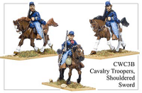 American Civil War: Cavalry Troopers with Shouldered Swords
