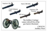 Artillery Piece with Choice of 5 Barrels