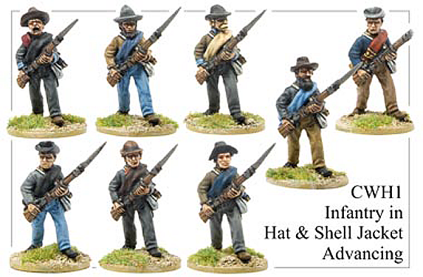 Infantry in Hats and Shell Jackets Advancing
