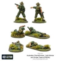 Australian Flamethrower, Light Mortar & Sniper Teams...