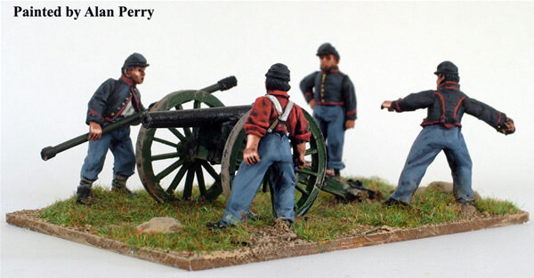 Union Artillery Firing 3" Parrott Rifle + 3" Ordnance Rifle