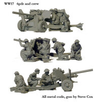 6pdr Anti-tank Gun with Four Crew