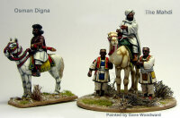 The Mahdi mounted on a Camel & Osman Digna mounted on...