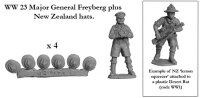 Major General Freyberg plus New Zealand Lemon Squeezer Hats