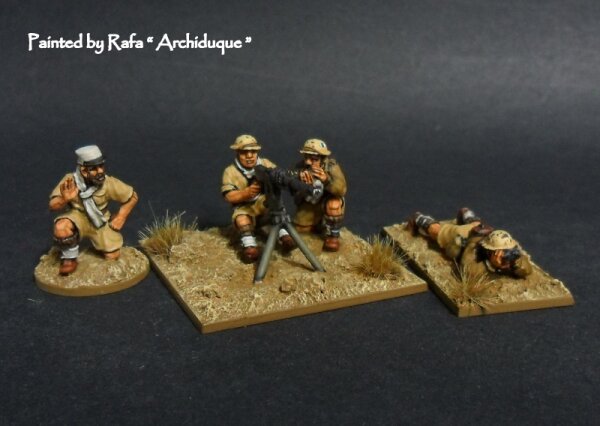 French Foreign Legion Hotchkiss HMG and four Crew